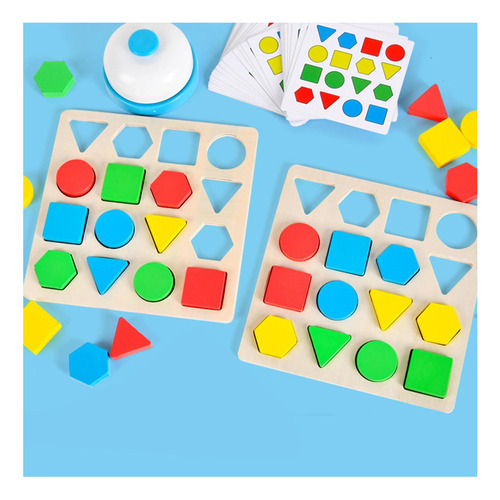 Juego De Mesa Con Forma Geométrica, Juguete Educativo Para