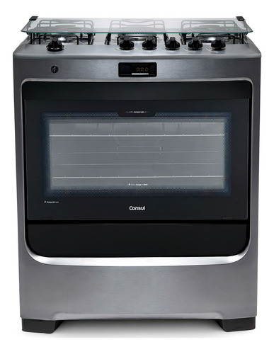 Cocina Consul Piso CFS5QAR color inox con puerta con visor