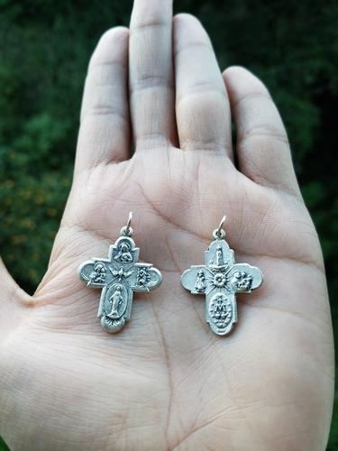 Imagen 2 de 4 de Medallas Religiosas En Alpaca Italiana 2,5 Cm X Docena