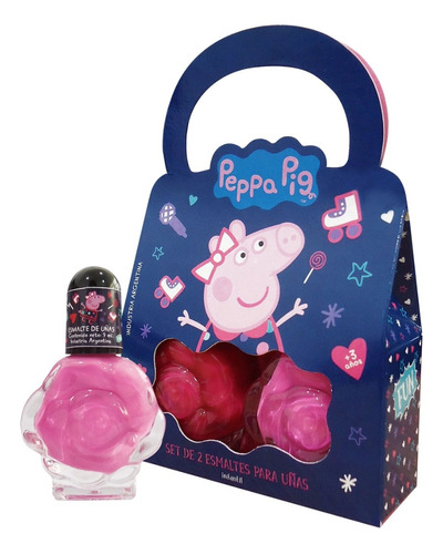 Set 2 Esmaltes Infantil Peppa Pig