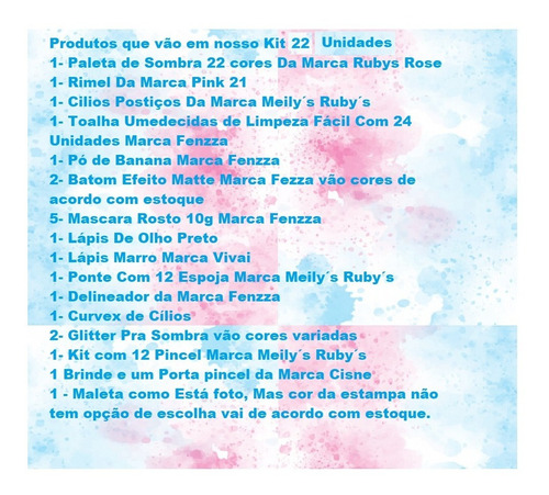 Imagem 4 de 5 de Maleta Maquiagem Top Profissional Completa Maquiador + Brind