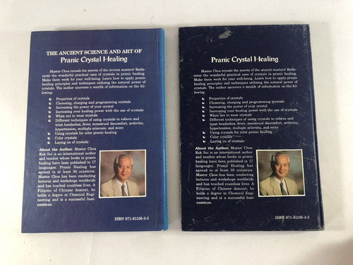 Livros Pranic Crystal Healing Choa Kok Sui 2 Volumes K244 (Usado)