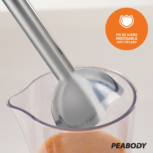 Imagen 5 de 10 de Licuadora De Mano Procesadora Mixer 800w Peabody Pe-lm327