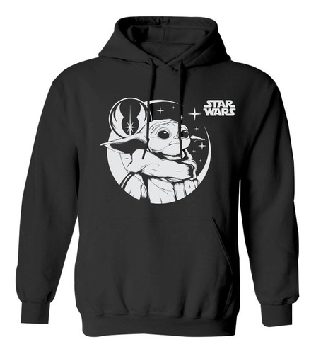 Sudadera Mod Star Wars Grogu Estampado En Vinil