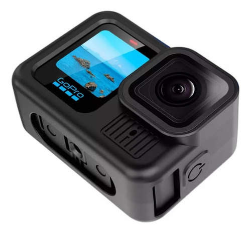 Capa Silicone Gopro Hero 13 Black E Tampa Lente Cor: Preto