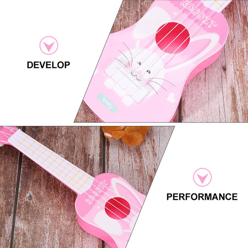 Juguete Musical Educativo De 4 Cuerdas Para Guitarra, Dibujo