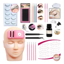 Comprar Kit De Practica Pestañas Pelo X Pelo Maquillaje Con Cabeza