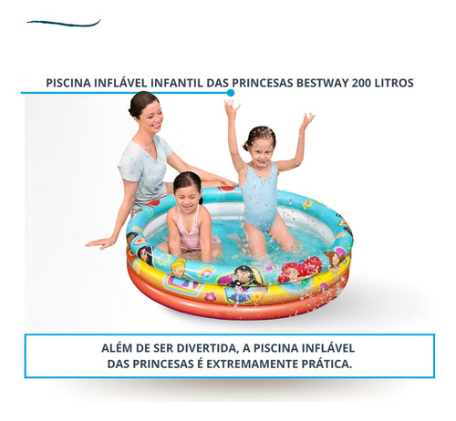Piscina inflable infantil Bestway Children's de 200 litros para niñas