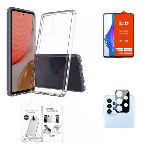 Case Funda Para Samsung A73 + Mica De Pantalla Y Cámara