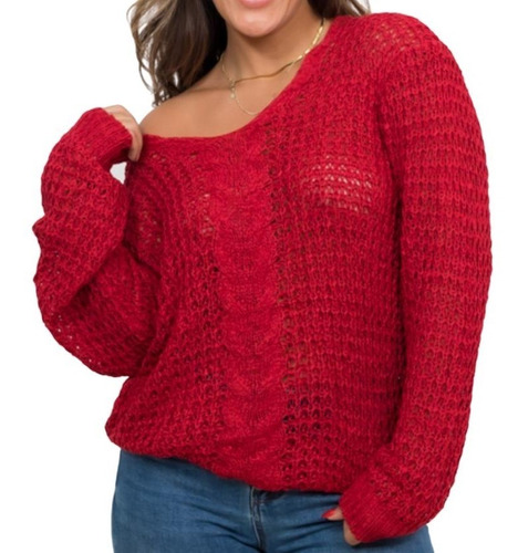 Sweater Chaleco Chic Mujer Burdeo Rosa Ropa De Mujer