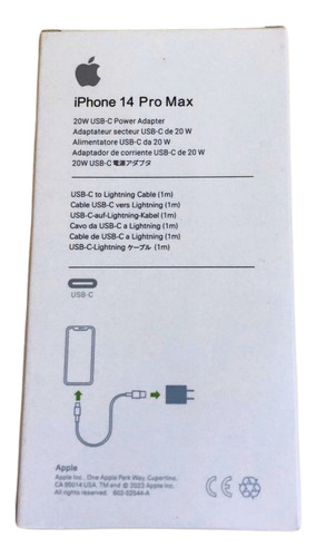 Apple Cargador 20w Usb-c Lightning To Usb Color Blanco