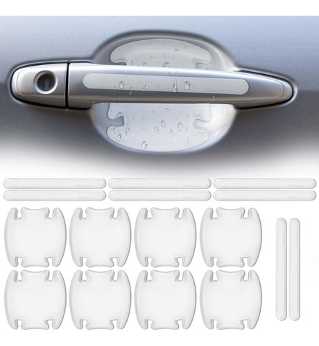 Calcomanias Transparentes Puertas Anti Rayones Set 8 Piezas