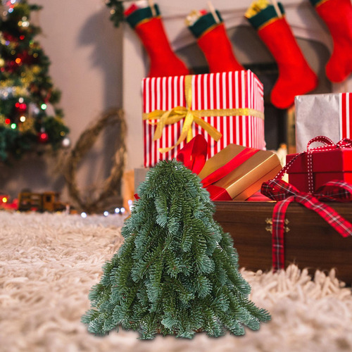 Árbol De Navidad Artificial Pequeño Para Escritorio 31x30 Cm