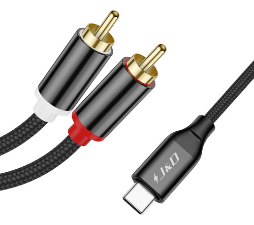 J&d Cable De Audio Usb C A Rca, Cable Convertidor De Audio E