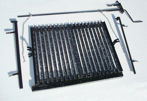 Parrilla De Amurar De 85 Cm X 60 Cm En Chapa Enlozada Crike