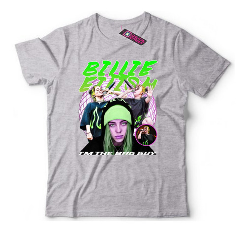 Remera Billie Eilish Pop Im The Bad Guy Rh23 Dtg Premium