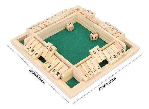 Juego De Dados De Madera, Juego De Números De Tablero Para N
