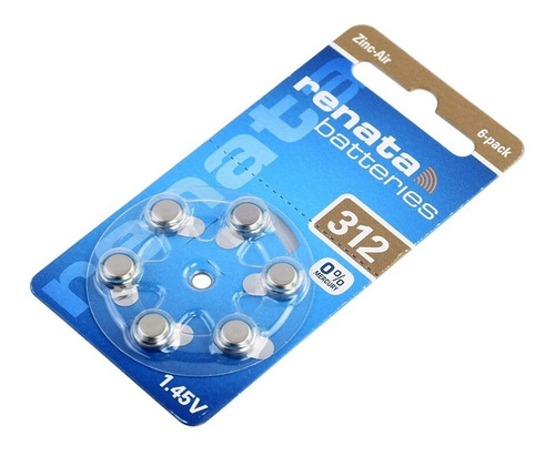 60 X Pilas Audifono Renata 312 Made In U.k. - Envio Gratis