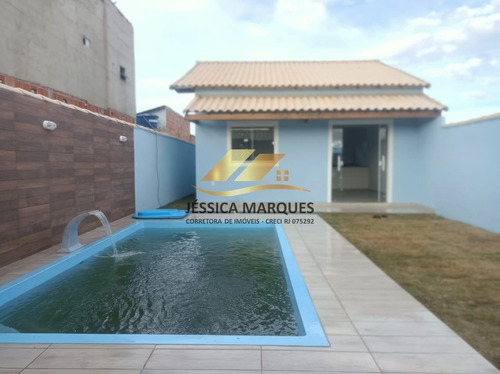 Imagem 5 de 14 de Casa De 2 Quartos, Piscina E Área Gourmet Em Unamar 120.2jmc