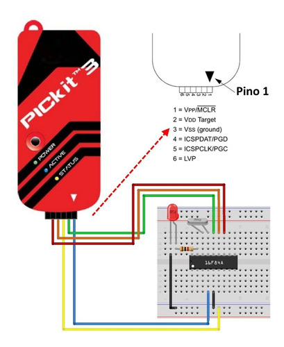 Imagem 4 de 7 de Pic Kit 3 Programador Gravador Usb De Pic Microchip Pickit3