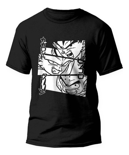 Camiseta Dragon Ball Z Goku Kuririn Unissex Anime