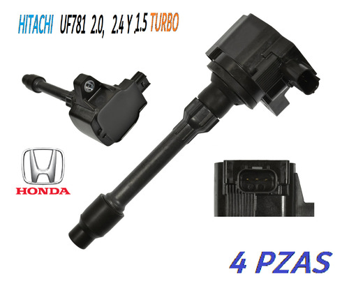 Bobina 4pzas Hitachi Original Honda Cr V 4 Cil 2.4l 2018