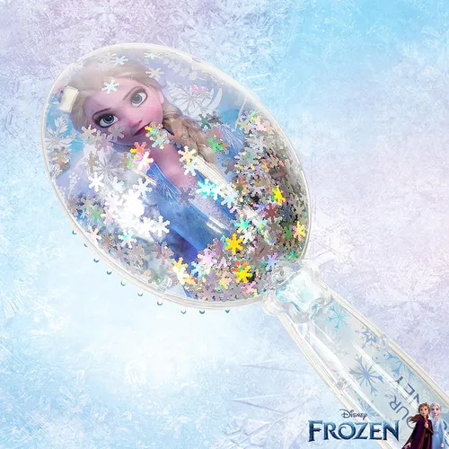 Cepillo De Pelo Frozen 2 Girls Snowflake Confeti, Plateado -