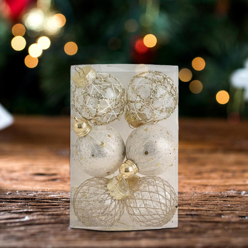 6 Bolas De Navidad Para Colgar En El De Navidad, 6 Cm, Para