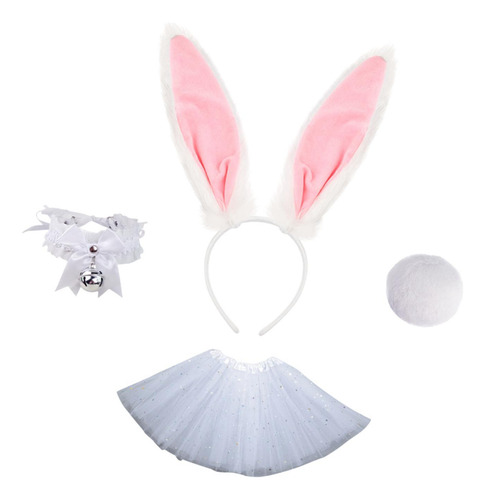 Conjunto De Cola De Diadema Con Orejas De Conejo De Pascua,