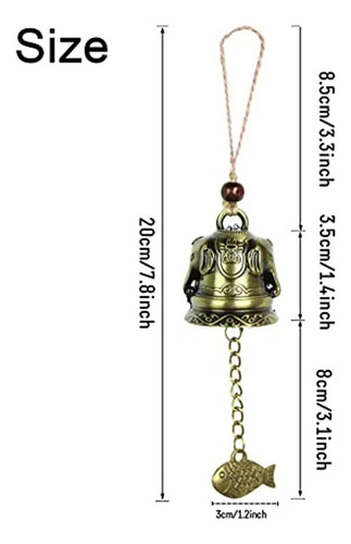 3 Peças De Campana Feng Shui Bendição Suerte Campanas De Ven