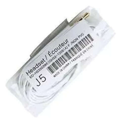 Pack 20 Audifonos Manos Libres J5 Color Negro