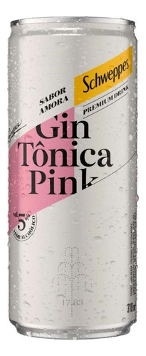 Schweppes Premium Drinks Gin Tônica Pink 310ml
