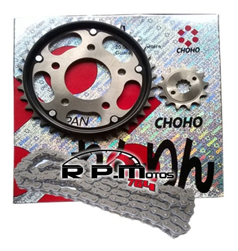 Transmision Choho Honda Cbx 250 Twister Piñon Corona Cadena Con Oring Reforzada 