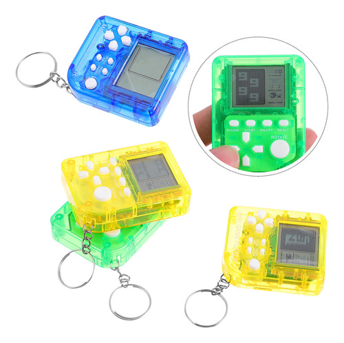 Llavero De Juego, Consola De Juegos Portátil De 4 Piezas Con