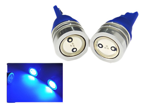 X 2 Para Ford 194 T10 168 Led Azul Placa Ligera Cuña W5w Bom