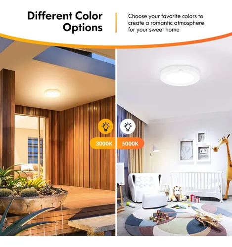 Lmpara De Techo Led Con Sensor De Movimiento, Ilumina Tu Hog