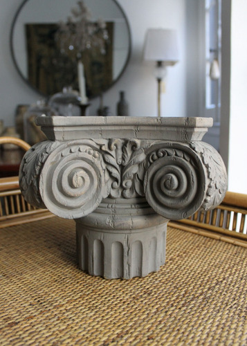Capitel De Columna En Resina, Adorno!