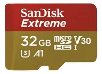 Comprar Tarjeta de memoria SanDisk SDSQXAF-032G-GN6MA Extreme con adaptador SD 32GB