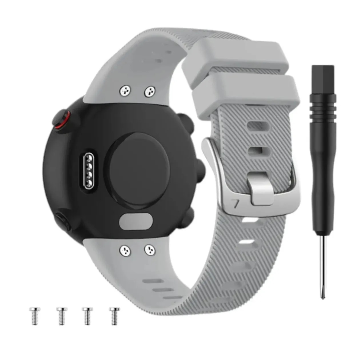 Malla Para Reloj Garmin Forerunner 45 Garmin Forerunner 45s Garmin Swim 2 con Herramientas Generica Marca Miaband Color Gris