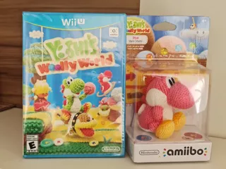 Yoshis Wooly World + Amiibo Lacrados Nintendo Wii U Original