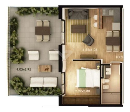 Venta Penthouse Apartamento Pocitos Nuevo 1 Dormitorio