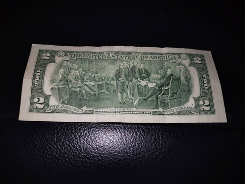 Imagen 1 de 2 de Billete De 2 Dolares Del Año 1776