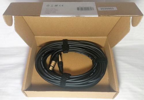 Imagen 4 de 8 de Cable Xlr Macho A Hembra Micrófono De 15 Metros Pvc Flexible