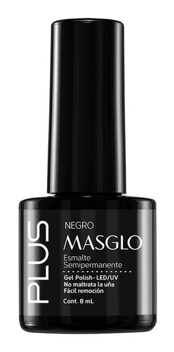 Esmalte Masglo Semipermanente Negro 8m - mL a $3738