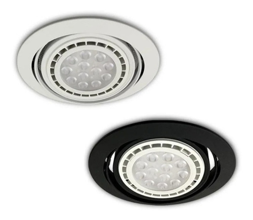 Embutido Spot Zac Gu10 Led Techo Candil Blanco O Negro