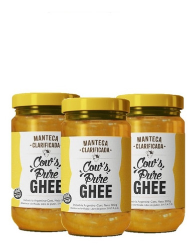 Oferta X3 Ghee Manteca Clarificada 300 Gr - Libre De Gluten