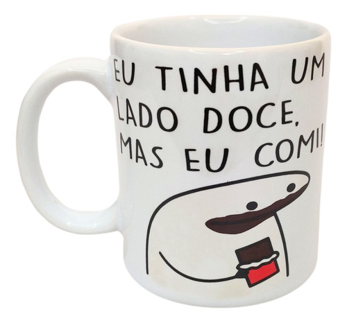 Caneca Flork Lado Doce Porcelana 300ml