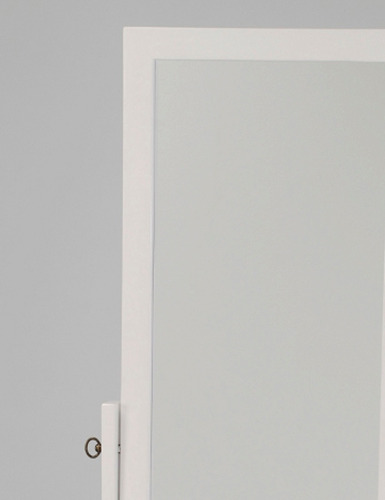 Imagen 3 de 4 de Espejo De Piso Clásico Blanco + ¡envio Gratis!