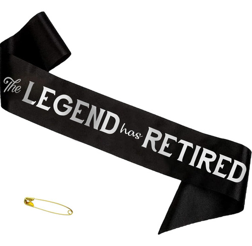 The Legend Has Retired - Banda Para Decoraciones De Jubilaci