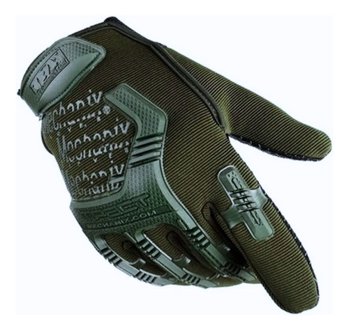 Guantes De Moto Longin Con Nudillos En Verde